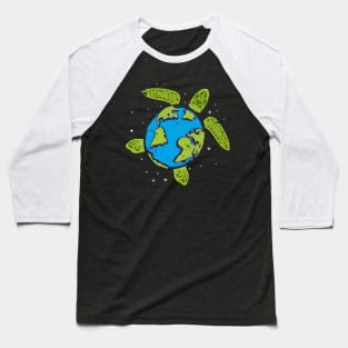 Earth Day 2023 Restore Save The Planet Turtle Art Baseball T-Shirt